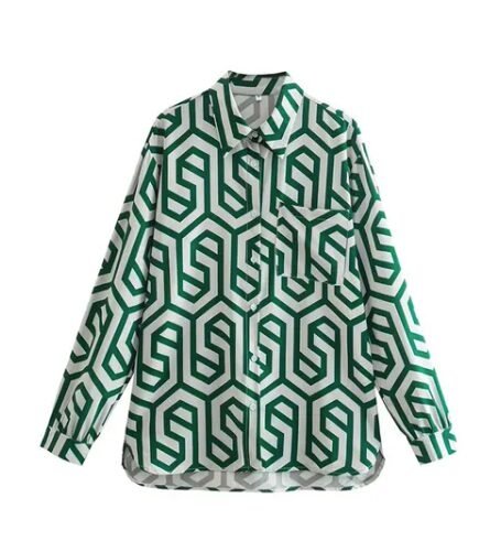 f4eef58a-0bba-4088-ab82-6985cc7f537c.jpg Green Fashion Geometric Print Shirts Vintage Long Sleeve