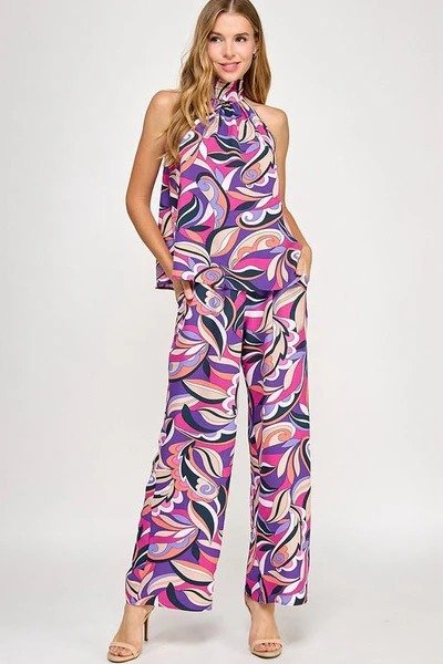 Violet Stamped Pants