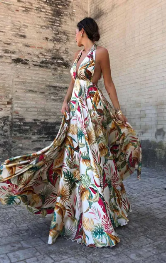 Floral Elegant Dress Bodycon