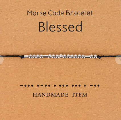 Blessed Bracelet Morse Code