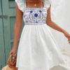 63976328-6a75-4a2d-9d42-e2d85f791d97.png Boho Frenchy Summer White Linen Dress