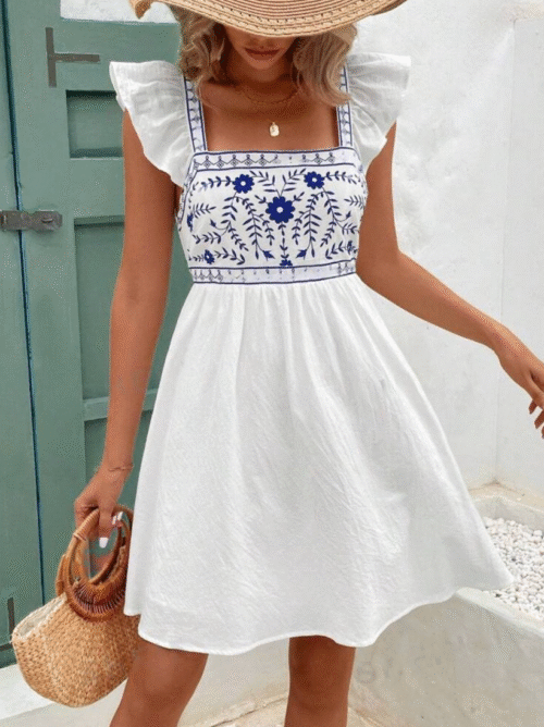 63976328-6a75-4a2d-9d42-e2d85f791d97.png Boho Frenchy Summer White Linen Dress