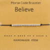 Believe Bracelet Code Morse