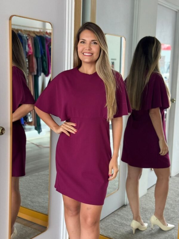 f15f31d4-ddc1-4d10-a901-78ed3436b2cf.jpg Wine Solid cape dress